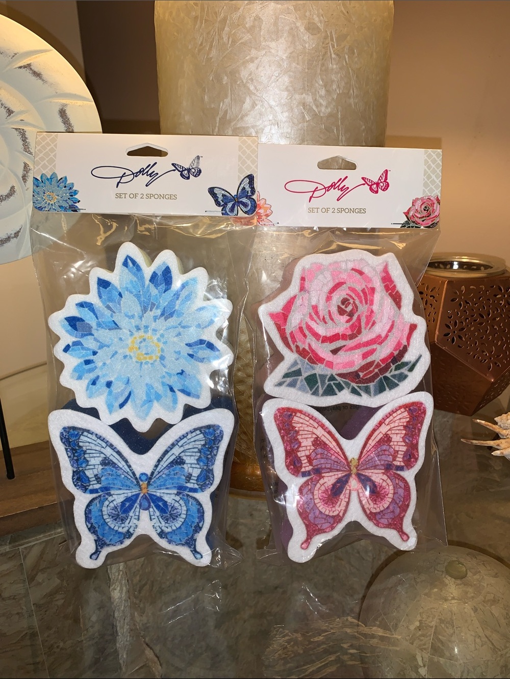 Dolly Parton Floral & Butterfly Kitchen Sponges (Choose 1)